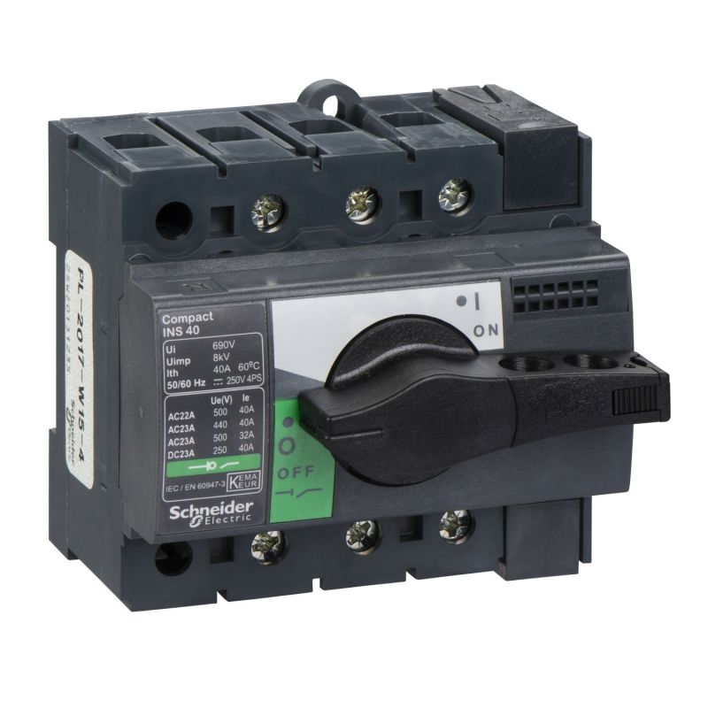 Interrupteur sectionneur ComPacT INS Schneider 28900 INS40 - 40A - 3P