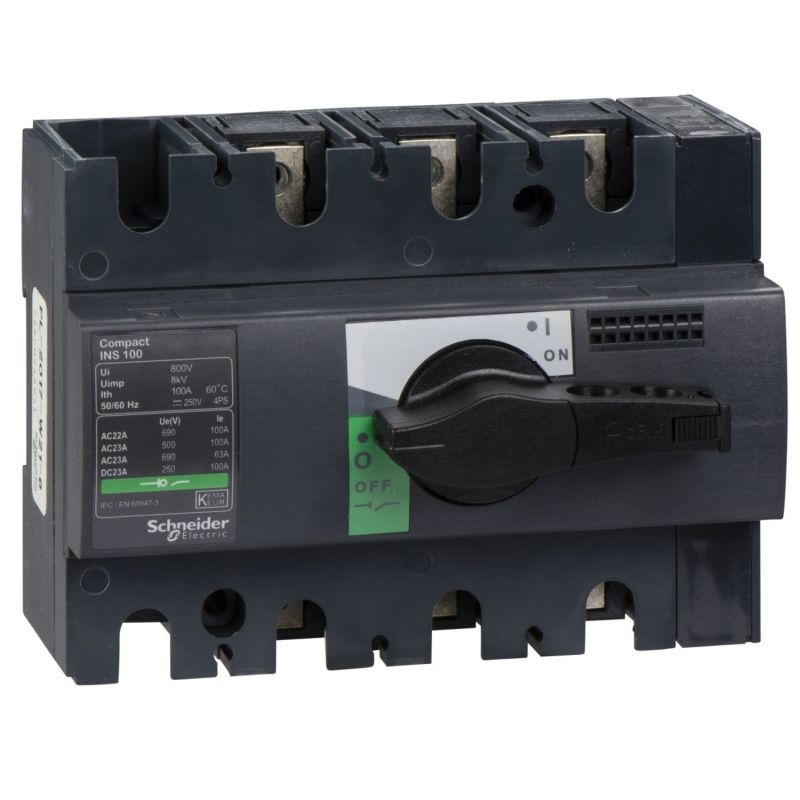 Interrupteur sectionneur ComPacT INS Schneider 28908 INS100 - 100A - 3P