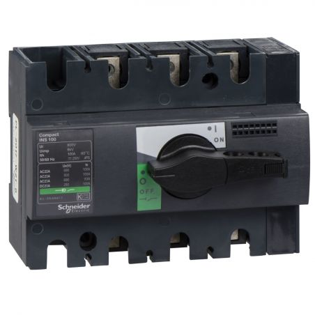 Interrupteur sectionneur ComPacT INS Schneider 28908 INS100 - 100A - 3P