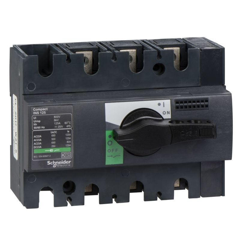 Interrupteur sectionneur ComPacT INS Schneider 28910 INS120 - 120A - 3P