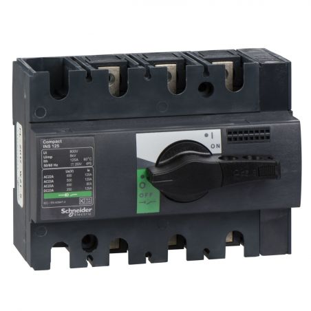 Interrupteur sectionneur ComPacT INS Schneider 28910 INS120 - 120A - 3P