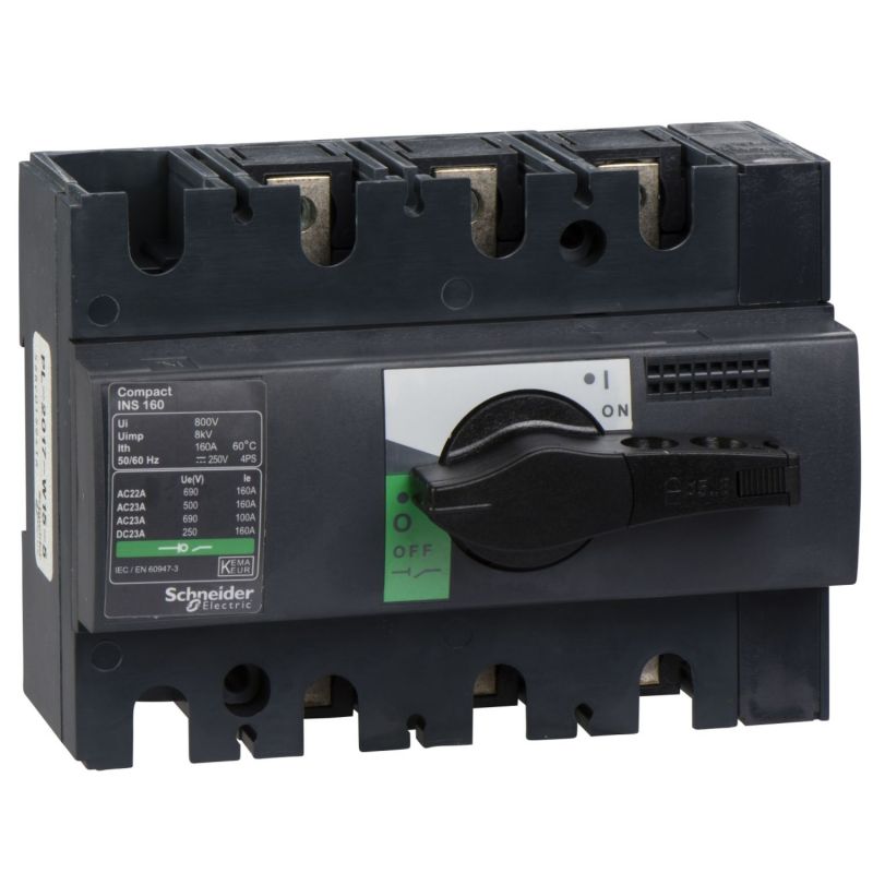 Interrupteur sectionneur ComPacT INS Schneider 28912 INS160 - 160A - 3P