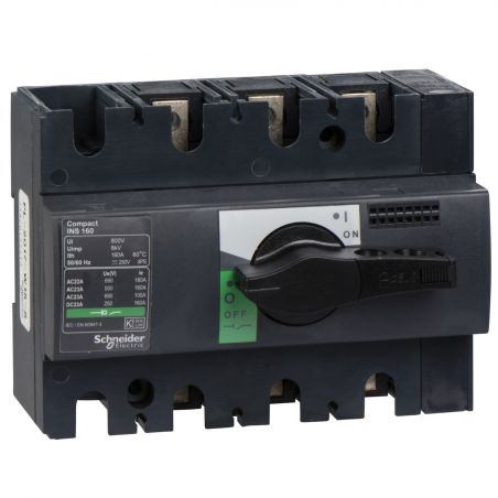 Interrupteur sectionneur ComPacT INS Schneider 28912 INS160 - 160A - 3P