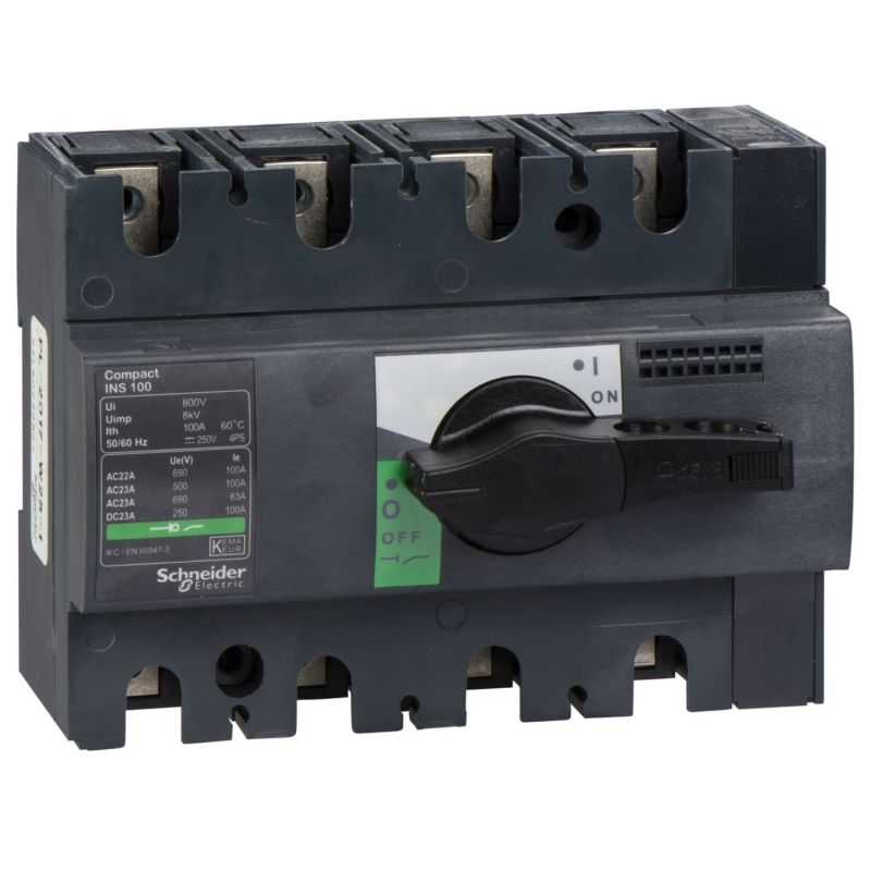 Interrupteur sectionneur ComPacT INS Schneider 28909 INS100 - 100A - 4P