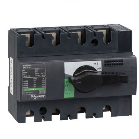 Interrupteur sectionneur ComPacT INS Schneider 28911 INS120 - 120A - 4P