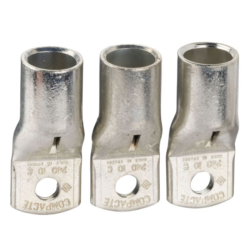 LV429254 Schneider 3 cosses à sertir câble cuivre 185mm² - séparateur de phases