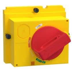 LV429339T Schneider Commande rotative directe - poignée rouge plastron jaune pr NSX250