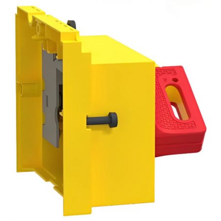 LV429339T Schneider Commande rotative directe - poignée rouge plastron jaune pr NSX250