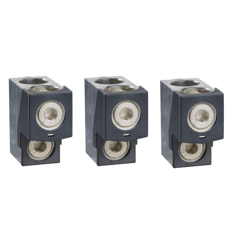 LV432481 Schneider 3 bornes aluminium à vis pour câbles 35 à 240mm² pour NSX100-250