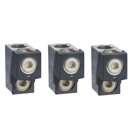 LV432481 Schneider 3 bornes aluminium à vis pour câbles 35 à 240mm² pour NSX100-250