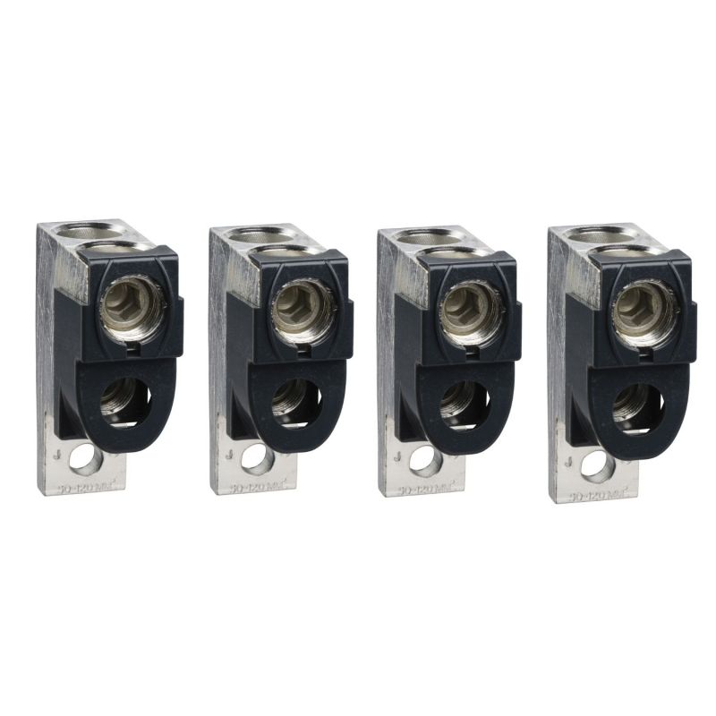 LV432482 Schneider 4 bornes aluminium à vis pour câbles 35 à 240mm² pour NSX100-250