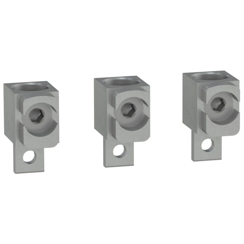 LV429244 Schneider Lot 3 bornes aluminium - jusqu'à 250A - pour câbles 120 à 240mm²