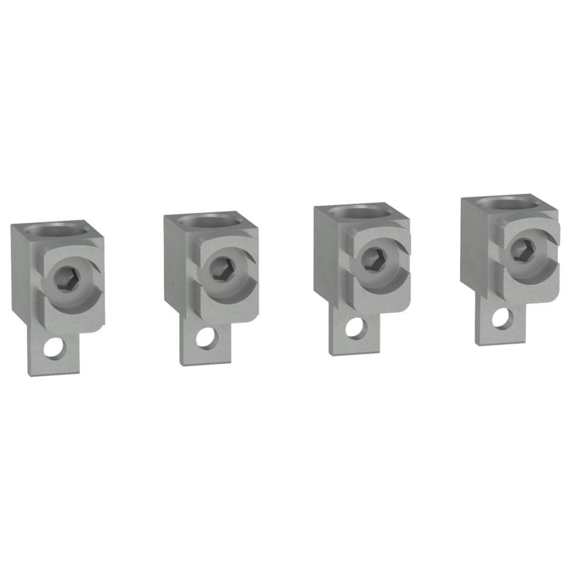 LV429245 Schneider Lot 4 bornes aluminium - jusqu'à 250A - pour câbles 120 à 240mm²