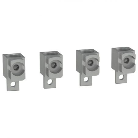 LV429245 Schneider Lot 4 bornes aluminium - jusqu'à 250A - pour câbles 120 à 240mm²
