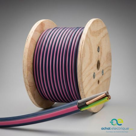 Câble électrique FR-N1X6G3-U 5G1,5 BLEU CCA S2 D2 A2 TGL coupe au mètre