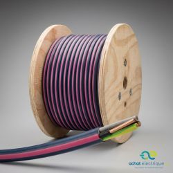 Câble électrique FR-N1X6G3-U 5G2,5 BLEU CCA S2 D2 A2 TGL coupe au mètre