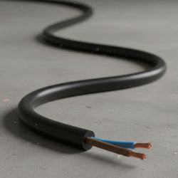 Câble électrique souple H05VVF 2X0,75 mm² NOIR