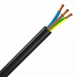 Câble électrique souple H05VVF 3G0,75 mm² NOIR – Couronne 50 m, 100 m ou au mètre