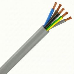 Câble électrique souple H05VVF 5G0,75 mm² GRIS – Couronne 50 m, 100 m ou au mètre