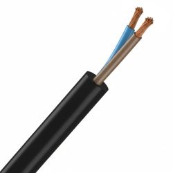 Câble électrique souple H05VVF 2X1 mm² NOIR – Couronne 100 m ou au mètre