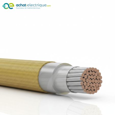 Câble électique SIF/POL 1,5KV JAUNE 1X35MM2 CL.5 IEC au mètre