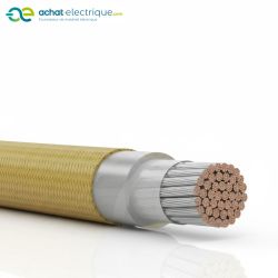 Câble électique SIF/POL 1,5KV JAUNE 1X300MM2 CL.5 IEC au mètre