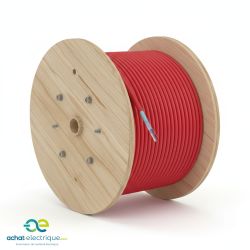 Câble téléphonique SYT1 rouge 1Paire AWG20 9/10 Couronne de 100m et Touret 500m