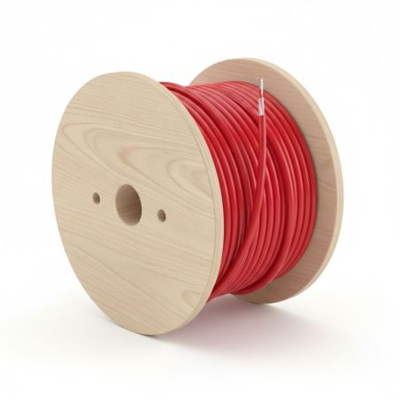 Câble téléphonique SYSS.E. rouge 1Paire AWG20 9/10 Couronne de 100m et Touret 500m