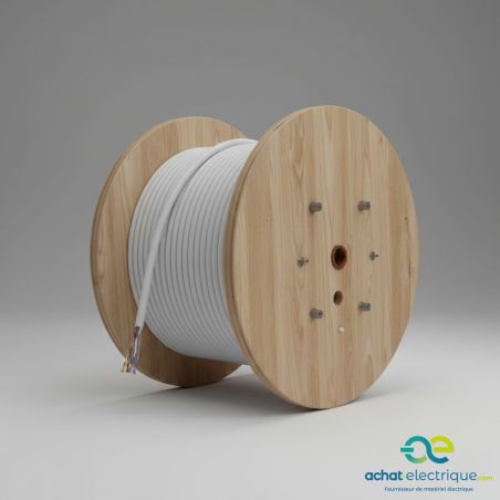 Câble téléphonique PTT 298 IVOIRE 4Paires S.E. Couronne de 100m et Touret 500m