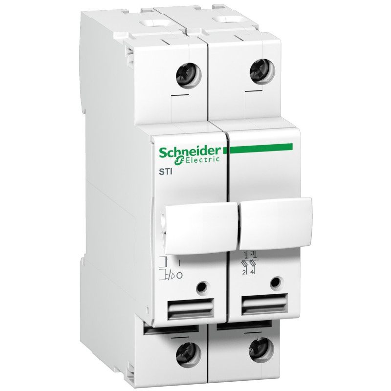 A9N15650 Sectionneur porte fusible Schneider 20A - 2P -  pour fusibles  8x31mm - Schneider Acti9 STI