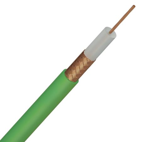 Câble coaxial vidéo KX8 vert – Couronne ou Touret