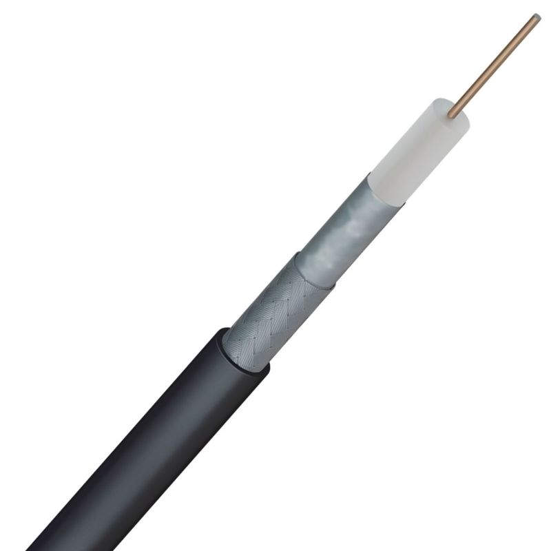 Câble coaxial TV 17PATCA - PH Noir – Couronne ou Touret
