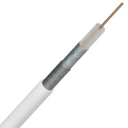 Câble coaxial TV 17VATCAA+ Blanc Couronne de 100m