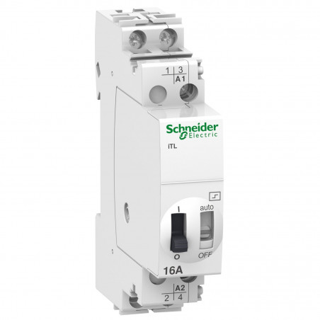 A9C30212 Schneider - Télérupteur bipolaire 2NO 16A - 48Vca ou 24Vcc - Acti9 iTL