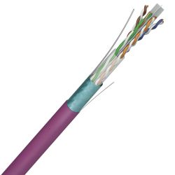 Câble informatique F/UTP 2x4P CAT.6A SH 500MHz Violet – Touret ou au mètre