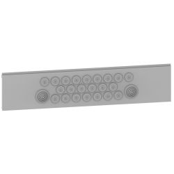 1PEP24 Legrand - Plaque entrée de câbles à embouts défonçables pour coffret saillie 24 modules - XL³ HP 160