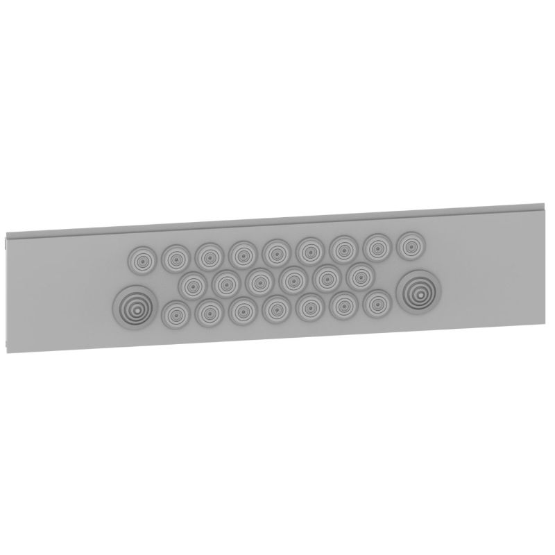 1PEP24 Legrand - Plaque entrée de câbles à embouts défonçables pour coffret saillie 24 modules - XL³ HP 160