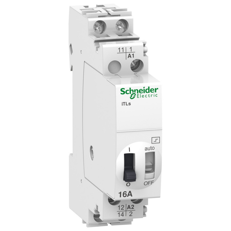 A9C32111 Schneider - Télérupteur avec signalisation à distance 1NO 16A - 24Vca ou 12Vcc - Acti9 iTLs
