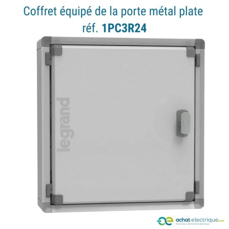1CO3R24S Legrand - Tableau électrique tertiaire 72 modules - 3 rangées de 24 modules - XL3 HP 160