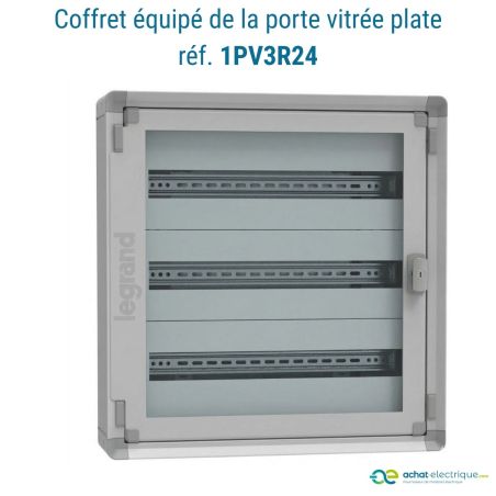 1CO3R24S Legrand - Tableau électrique tertiaire 72 modules - 3 rangées de 24 modules - XL3 HP 160