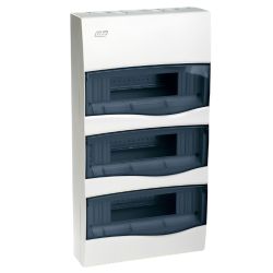 BV36PT/RR IDE - Tableau de distribution résidentiel - 3 rangées de 12 modules - 497x264x99mm - avec rail DIN