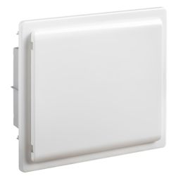 GPE12PO/RR IDE - Coffret électrique encastrable 12 modules 1 rangée - porte opaque - avec bornier Neutre, Terre