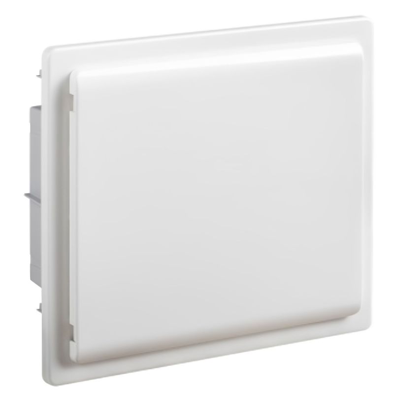 GPE12PO/RR IDE - Coffret électrique encastrable 12 modules 1 rangée - porte opaque - avec bornier Neutre, Terre