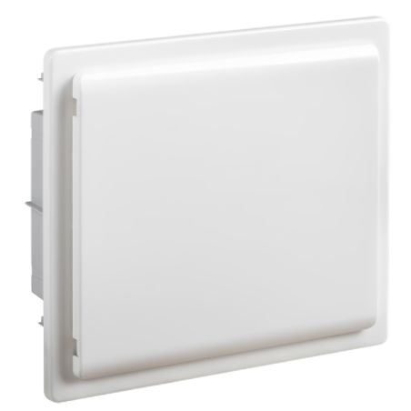 GPE12PO/RR IDE - Coffret électrique encastrable 12 modules 1 rangée - porte opaque - avec bornier Neutre, Terre
