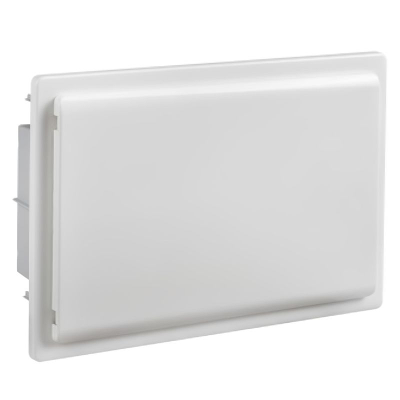 GPE18PO/RR IDE - Coffret électrique encastrable 18 modules 1 rangée - porte opaque - avec bornier Neutre, Terre