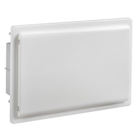 GPE18PO/RR IDE - Coffret électrique encastrable 18 modules 1 rangée - porte opaque - avec bornier Neutre, Terre