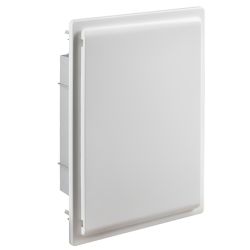 GPE24PO/RR IDE - Coffret électrique encastrable 24 modules 2 rangées - porte opaque - avec bornier Neutre, Terre