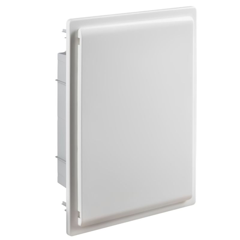 GPE54PO/RR IDE - Coffret électrique encastrable 54 modules 3 rangées - porte opaque - avec bornier Neutre, Terre