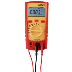 45218 Wiha - Multimètre numérique jusqu'à 600 V AC,CAT IV- 2 piles AAA incluses