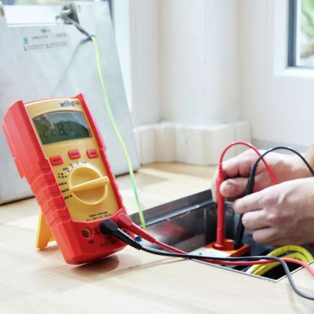45218 Wiha - Multimètre numérique jusqu'à 600 V AC,CAT IV- 2 piles AAA incluses